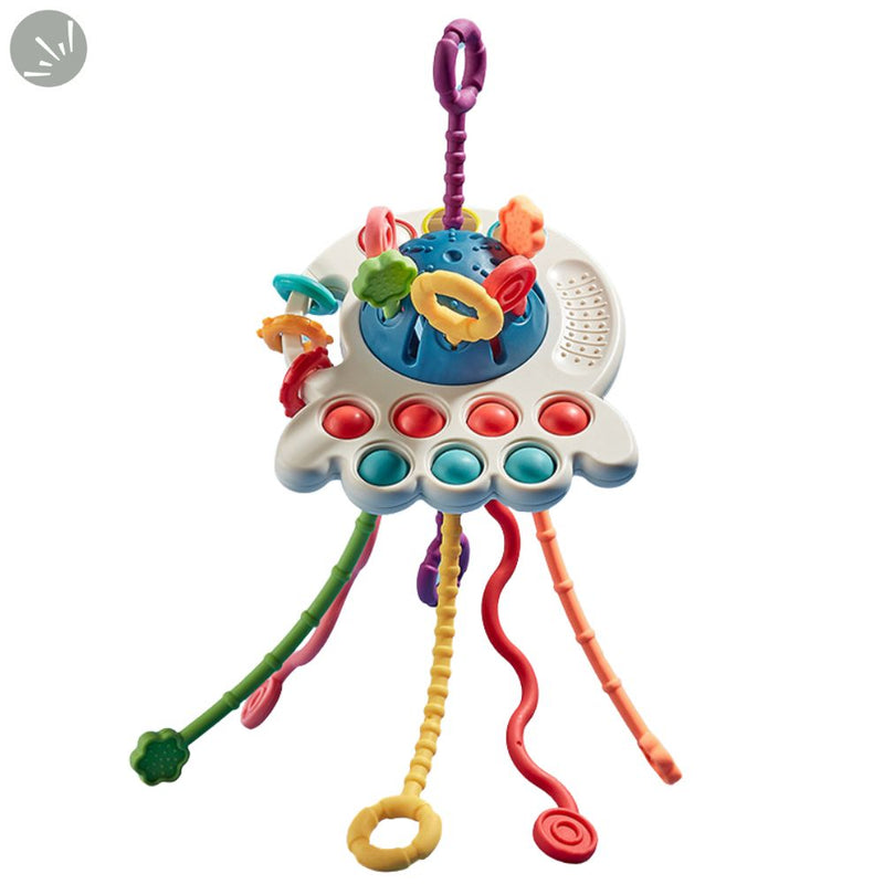 Montessori Teething Toy - Pull String Sensory Toy