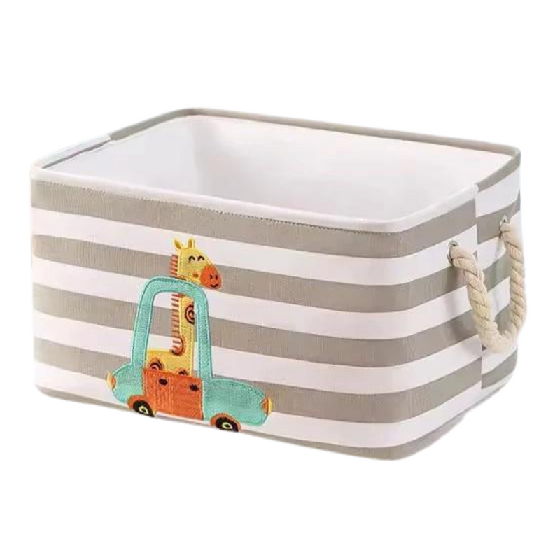 Linen Storage Bin - Safari Print