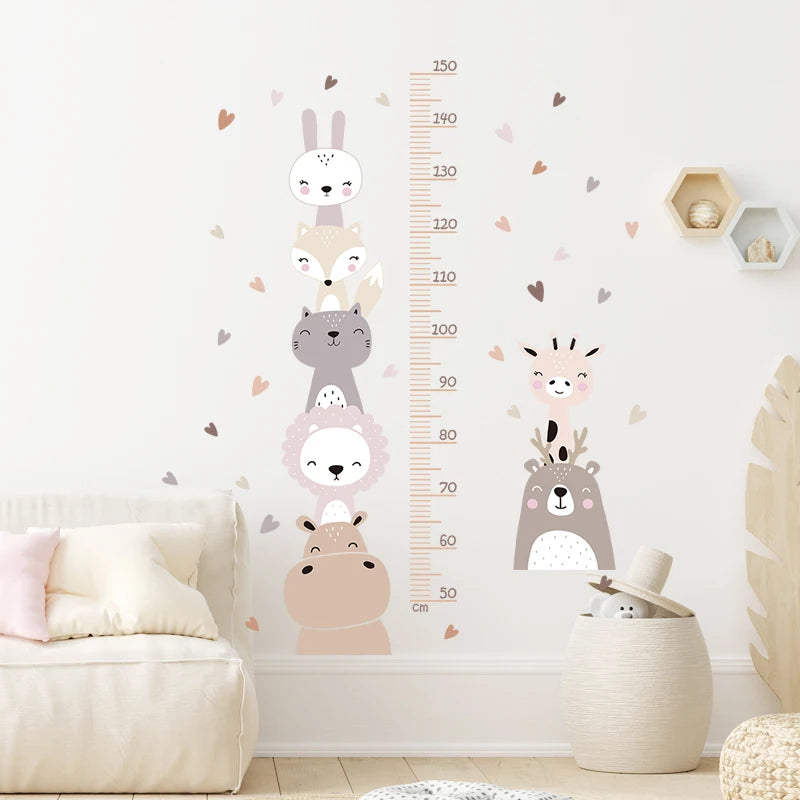 Wall Decals Height Chart Boho Style