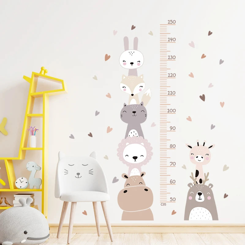 Wall Decals Height Chart Boho Style