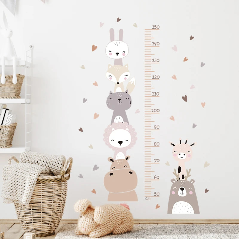 Wall Decals Height Chart Boho Style